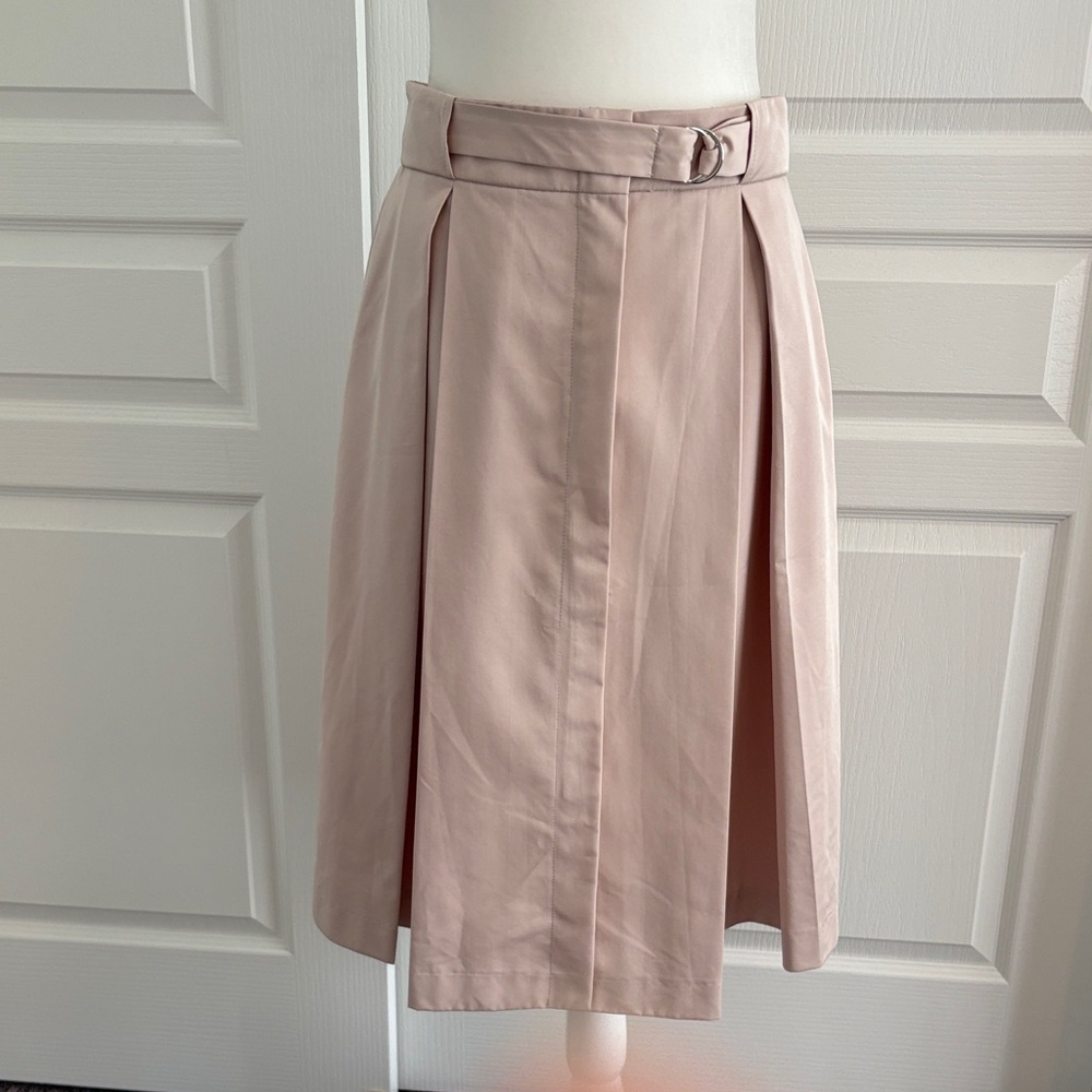 Zara Basic Collection Classic Pleated Midi Skirt … - image 1